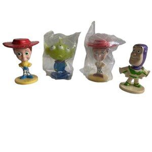 Disney Toy Story Kellogg Bobbleheads Set Woody Buzz & Alien Figures